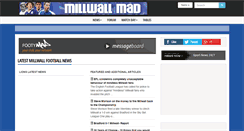 Desktop Screenshot of millwall-mad.co.uk